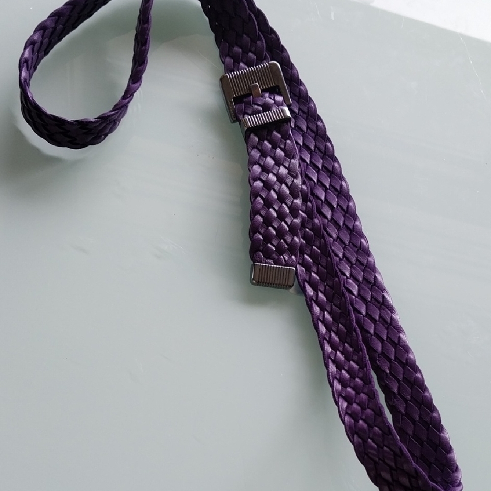 Jil Sander Vintage 80s Braided Leather Belt